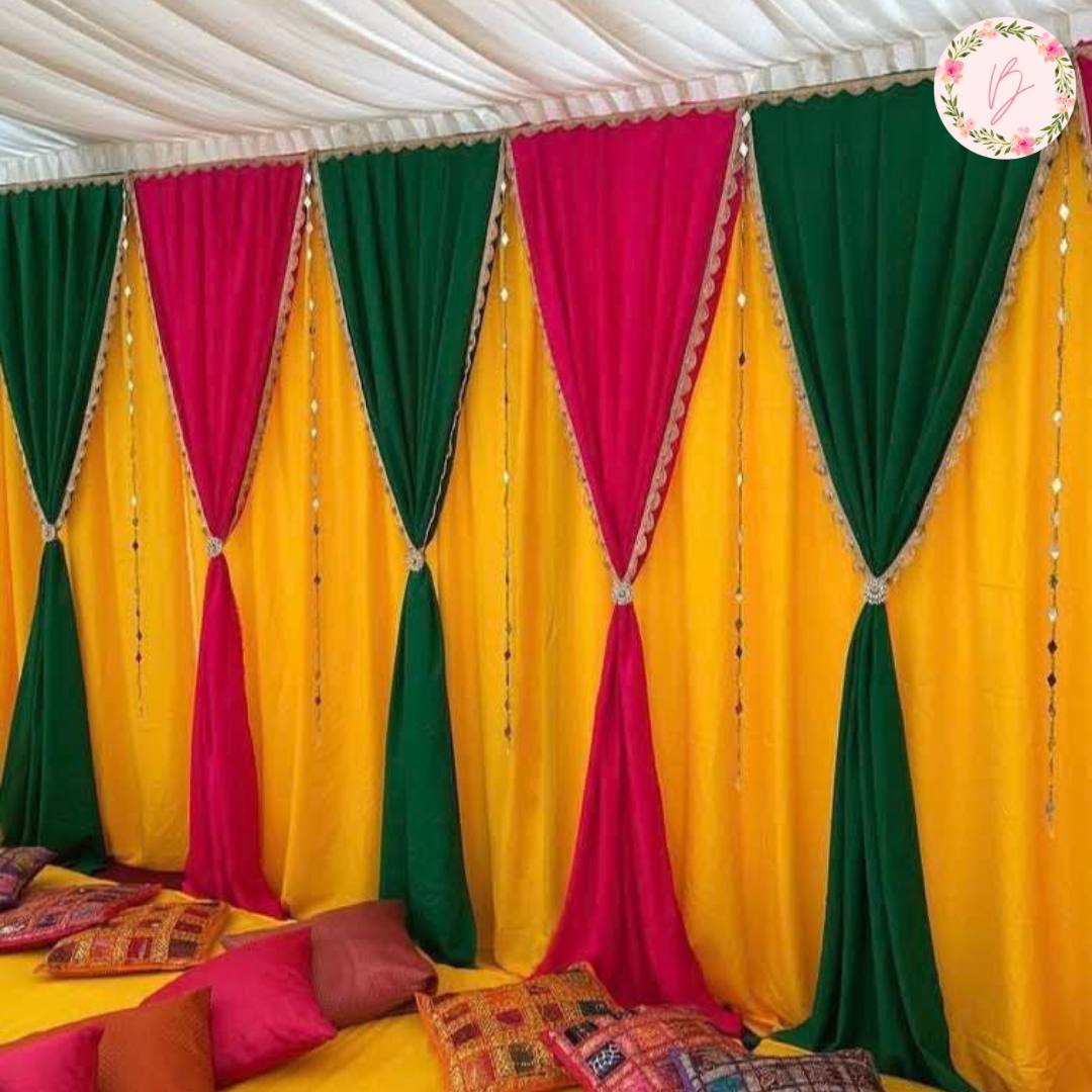 Tri-Color Festive Backdrop