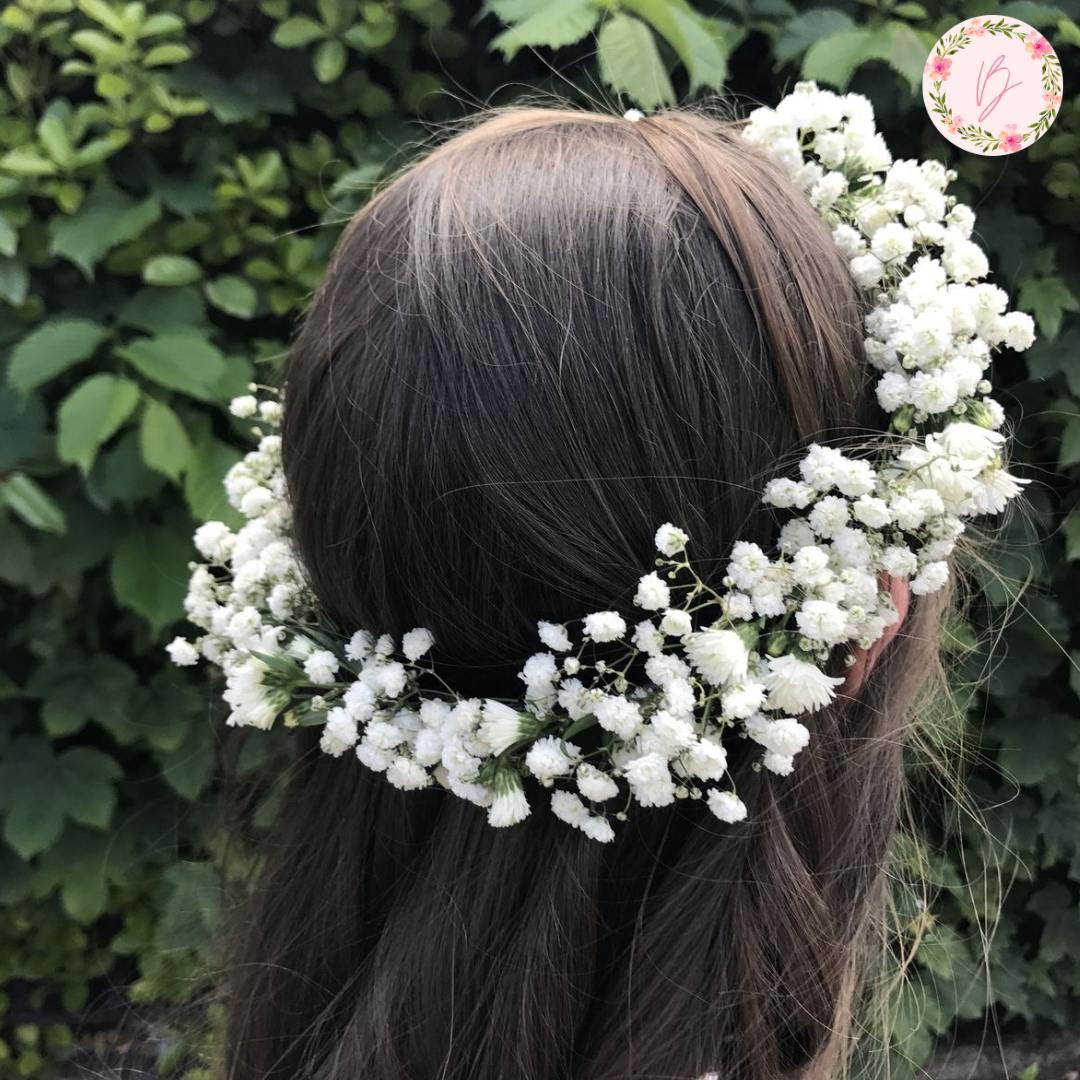 Fresh Flower Girl Crown