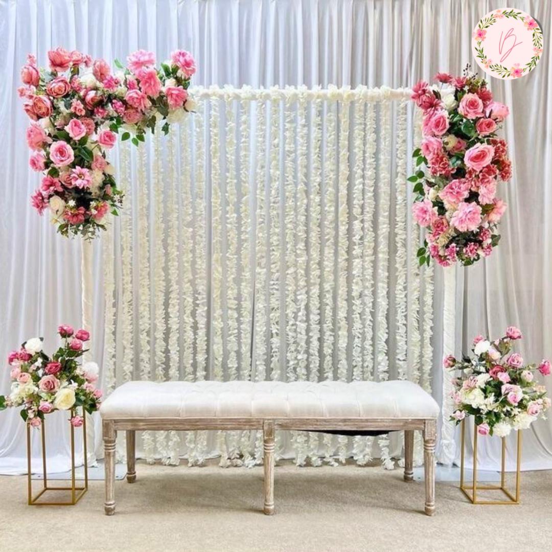 Blush Harmony Arch Setup
