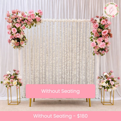 Blush Harmony Arch Setup