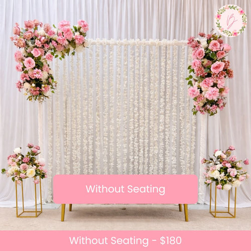 Blush Harmony Arch Setup