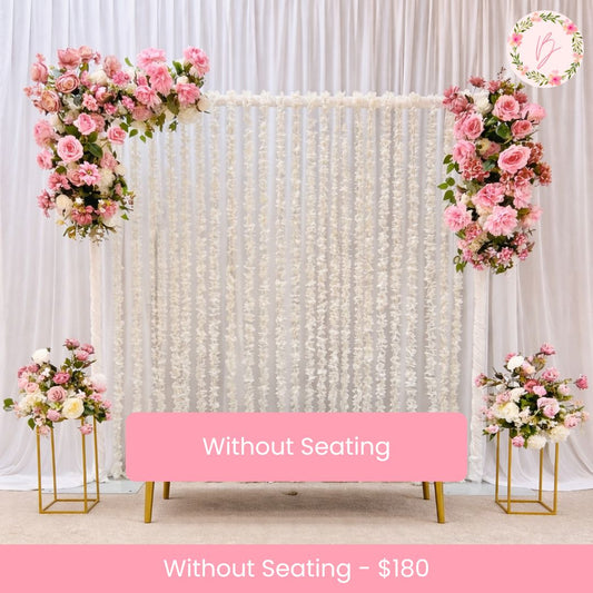Blush Harmony Arch Setup
