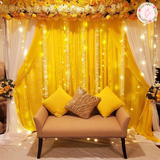 Sunshine Haldi Backdrop