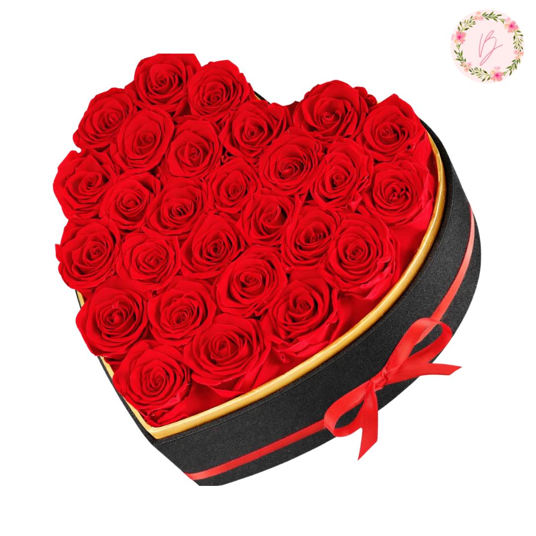 Forever Heart - Preserved Rose Box