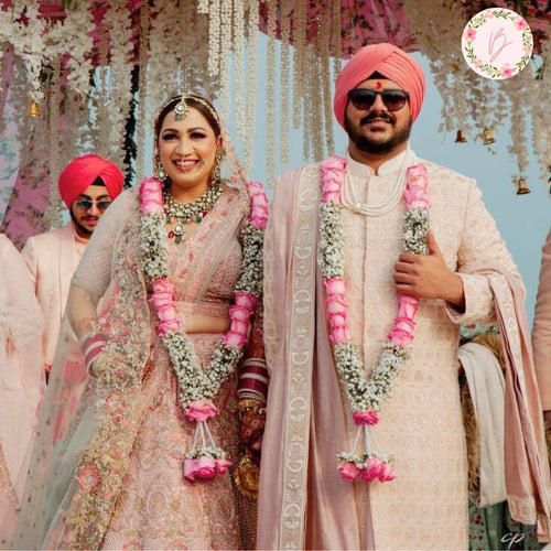 Blush Radiance Couple Garlands