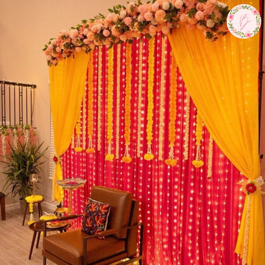 Classic Marigold & Rose Backdrop