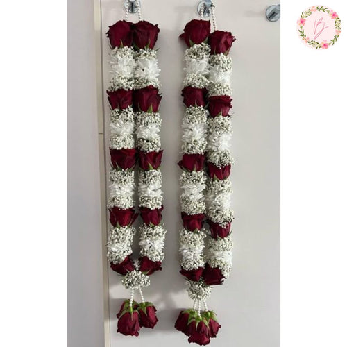 Royal Crimson Rose Varmala