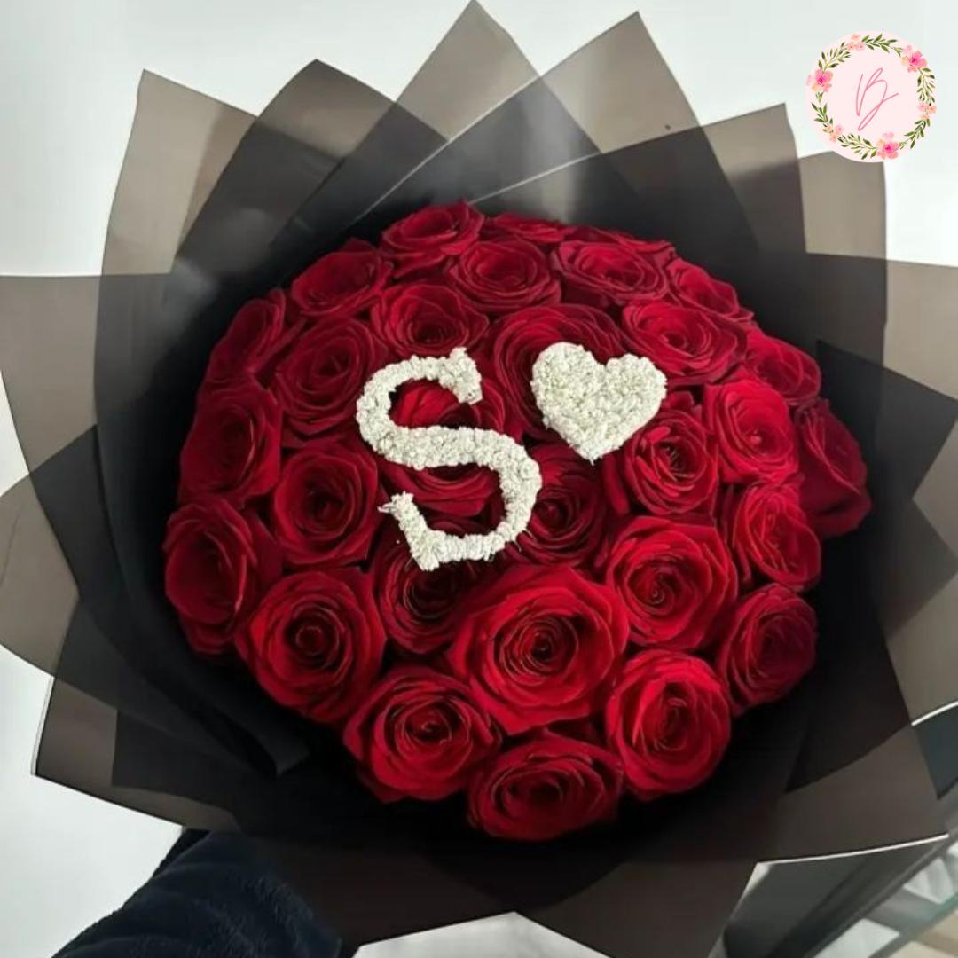 Initial Roses Bouquet