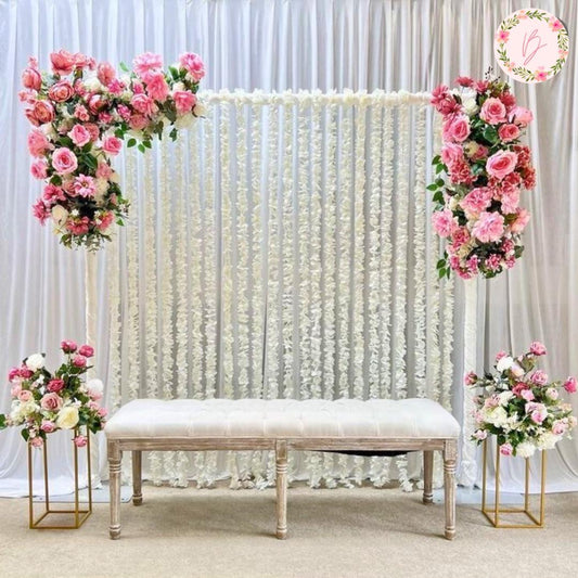 Blush Harmony Arch Setup