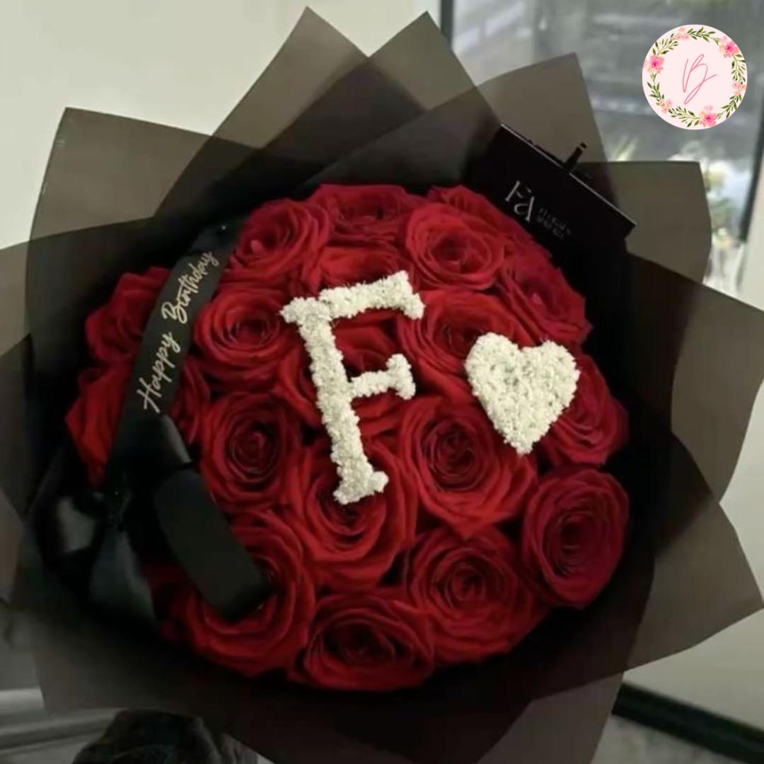 Initial Roses Bouquet