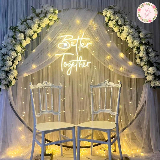 Forever White Circle Setup