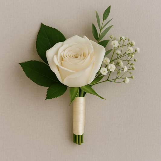 Fresh Rose Boutonnière