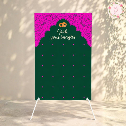 Bangles Board & Easel Stand Rental