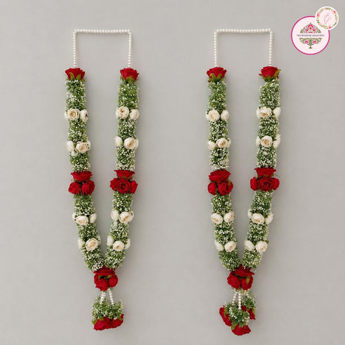 Royal Bloom Artificial Wedding Varmalas Set