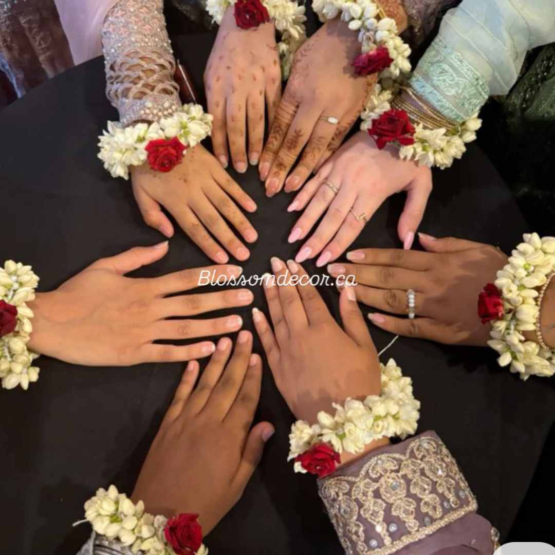 Jasmine Rouge Gajra Bracelet