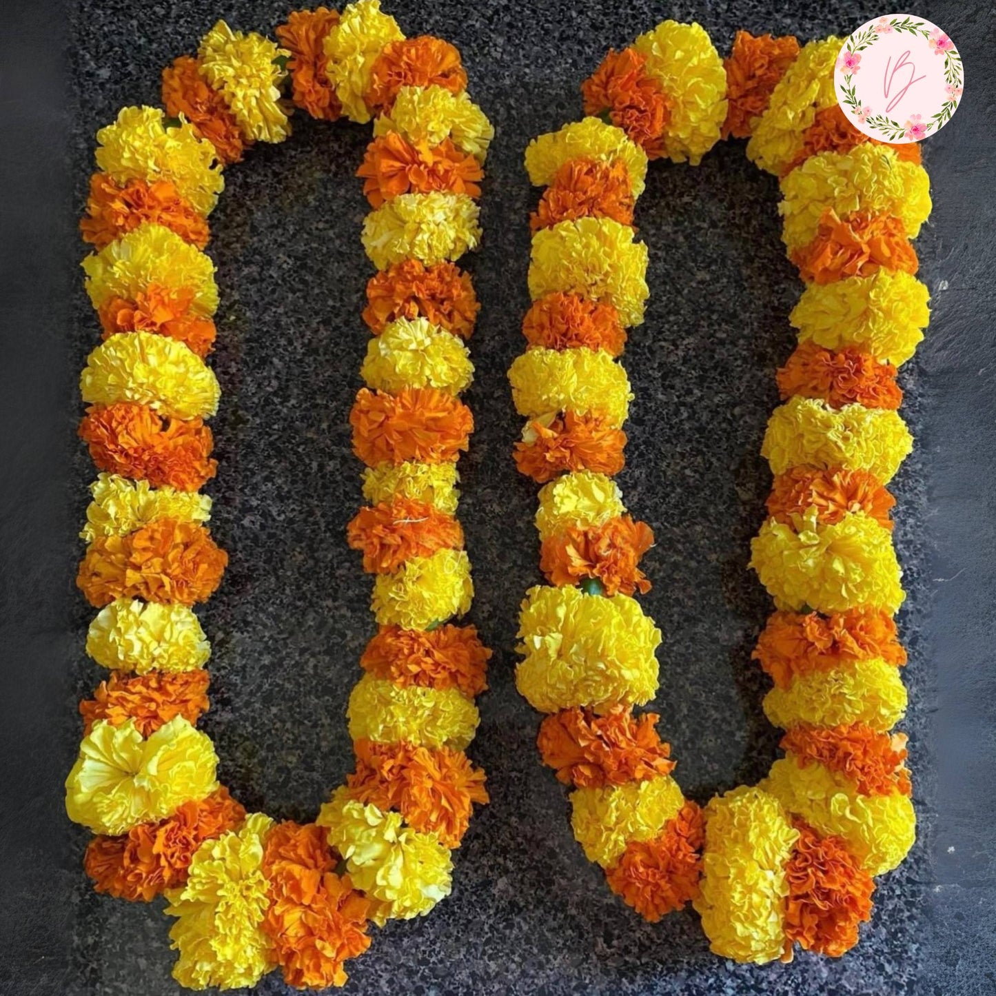 Saffron Glow Welcome Garland