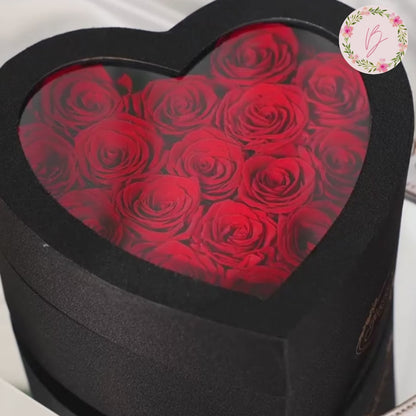 Forever Heart - Preserved Rose Box